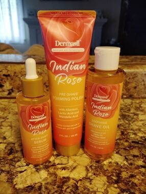 Dermasil Indian Rose Women Shave Set - Yellow & Coral Packaging